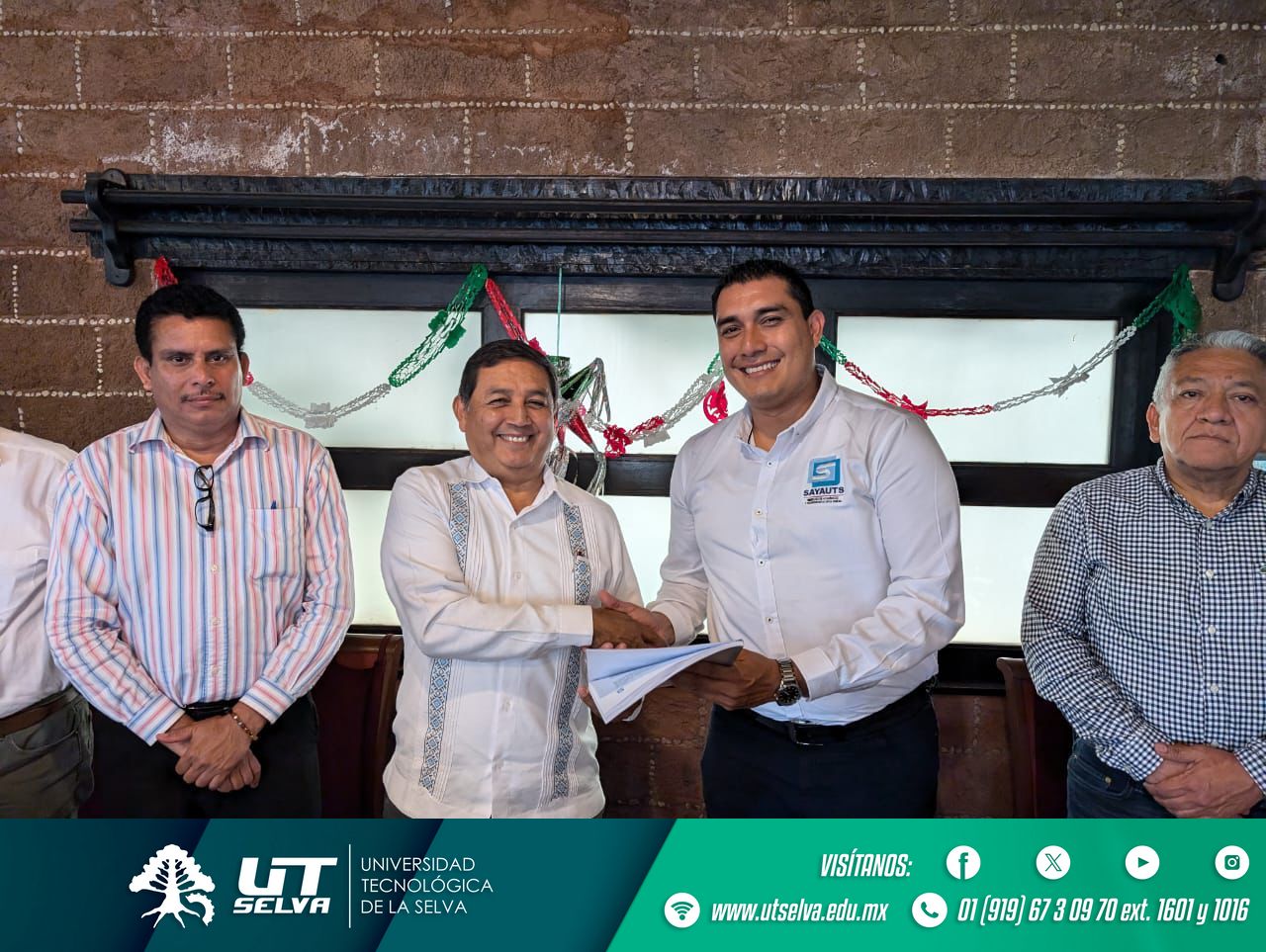 Firma del Contrato Colectivo de Trabajo 2024-2026 entre la UTSELVA y SAYAUTS